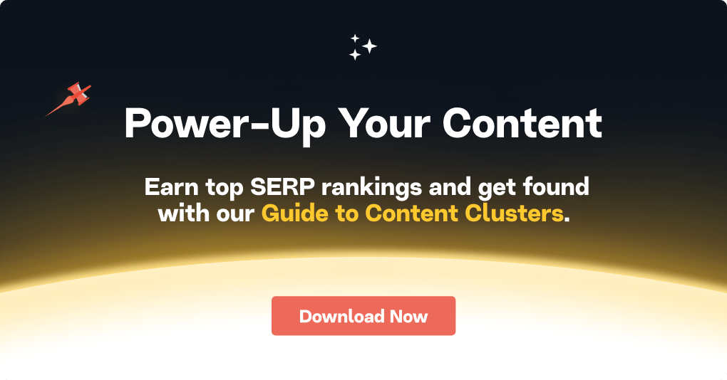 Guide to content clusters landing page