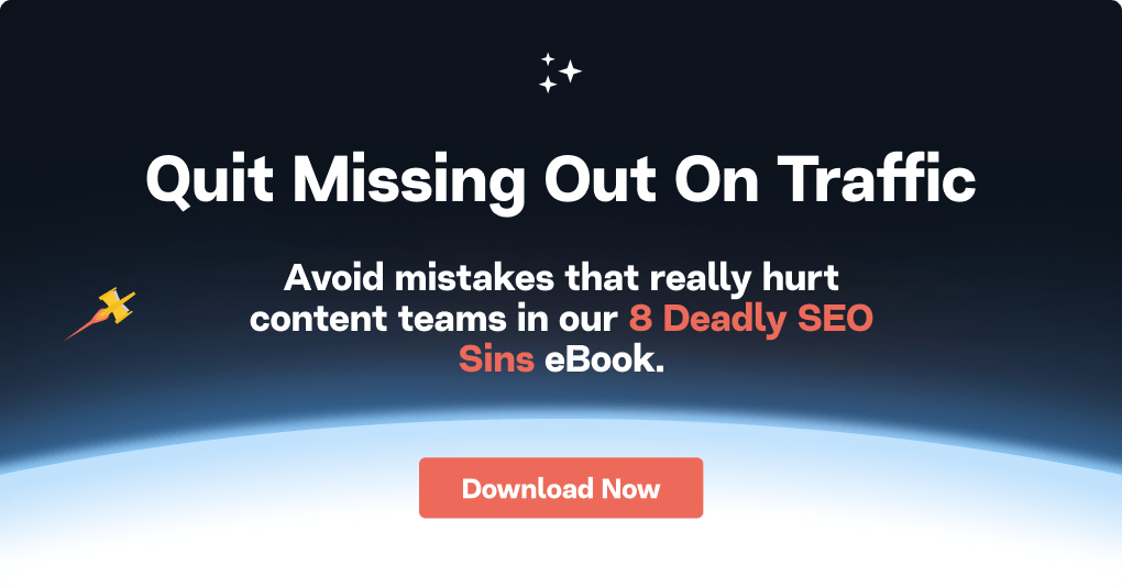 8 Deadly SEO Sins eBook landing page